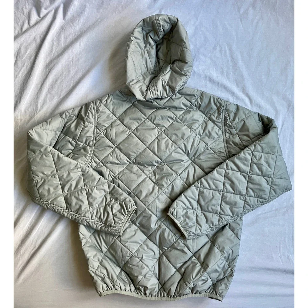 Patagonia Mens Small Diamond Quilted Bomber Hoody Smolder Blue Colorway